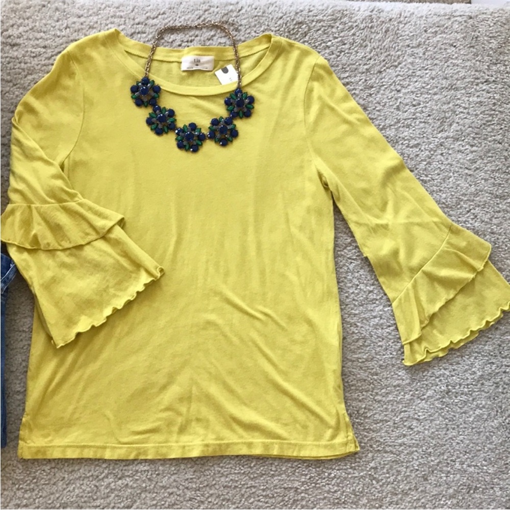 Anthropologie Chelsea Ruffles Tee by t. la - Picture 5 of 8